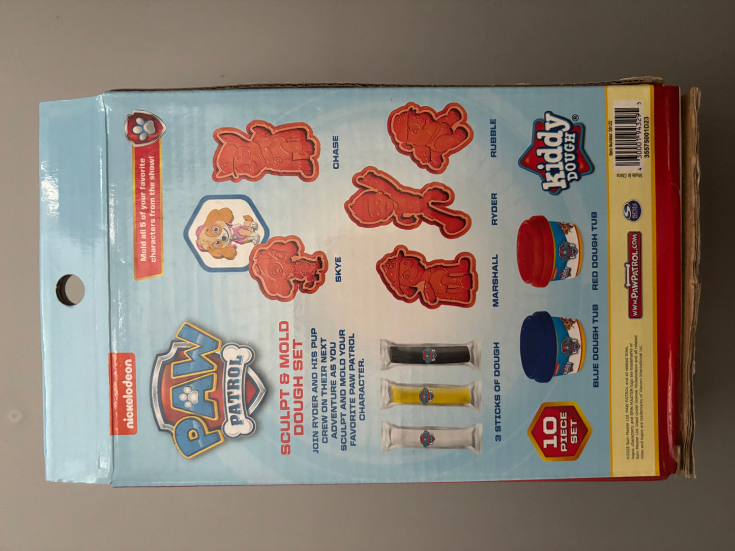 Nickelodeon PAW Patrol Kiddy Dough Sculpt & Mold 10 Piece Set