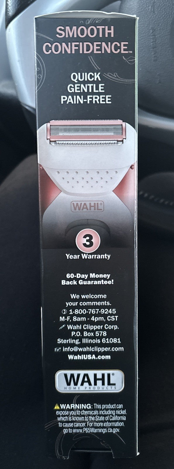 WAHL Smooth Confidence Shaver Wet & Dry Waterproof Cordless Ladies (7905) New