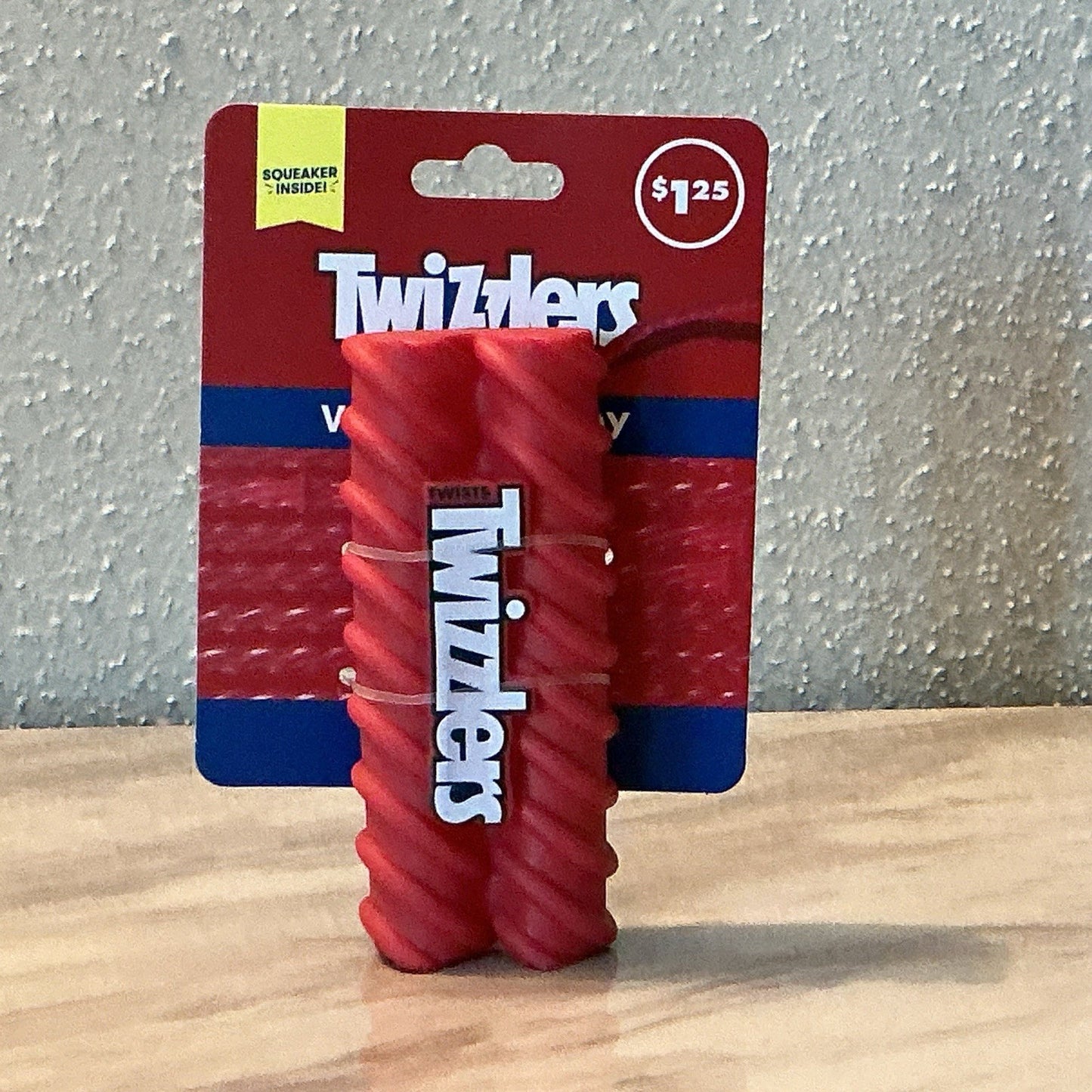 Twizzlers Red Vinyl Squeaky Dog Toy - Hershey’s Officially Licensed - NEW NIP