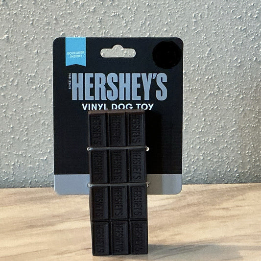 New Hershey's Chocolate Bar Vinyl Dog Toy - Squeaky Chew Toy