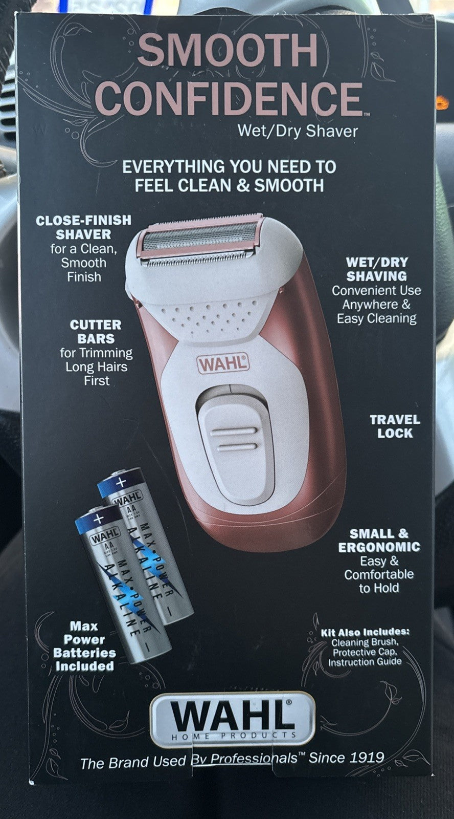WAHL Smooth Confidence Shaver Wet & Dry Waterproof Cordless Ladies (7905) New