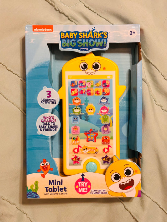 Nickelodeon Baby Shark’s Big Show Mini Tablet Toy with Volume Control (3 Learning Activities) Ages 2+