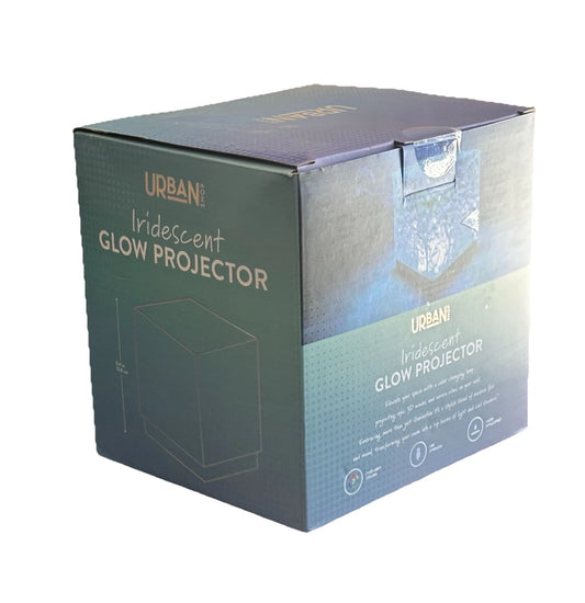 Urban Shop 4” Iridescent Cube Glowy Mood Light | Color-Changing Ambient Lamp